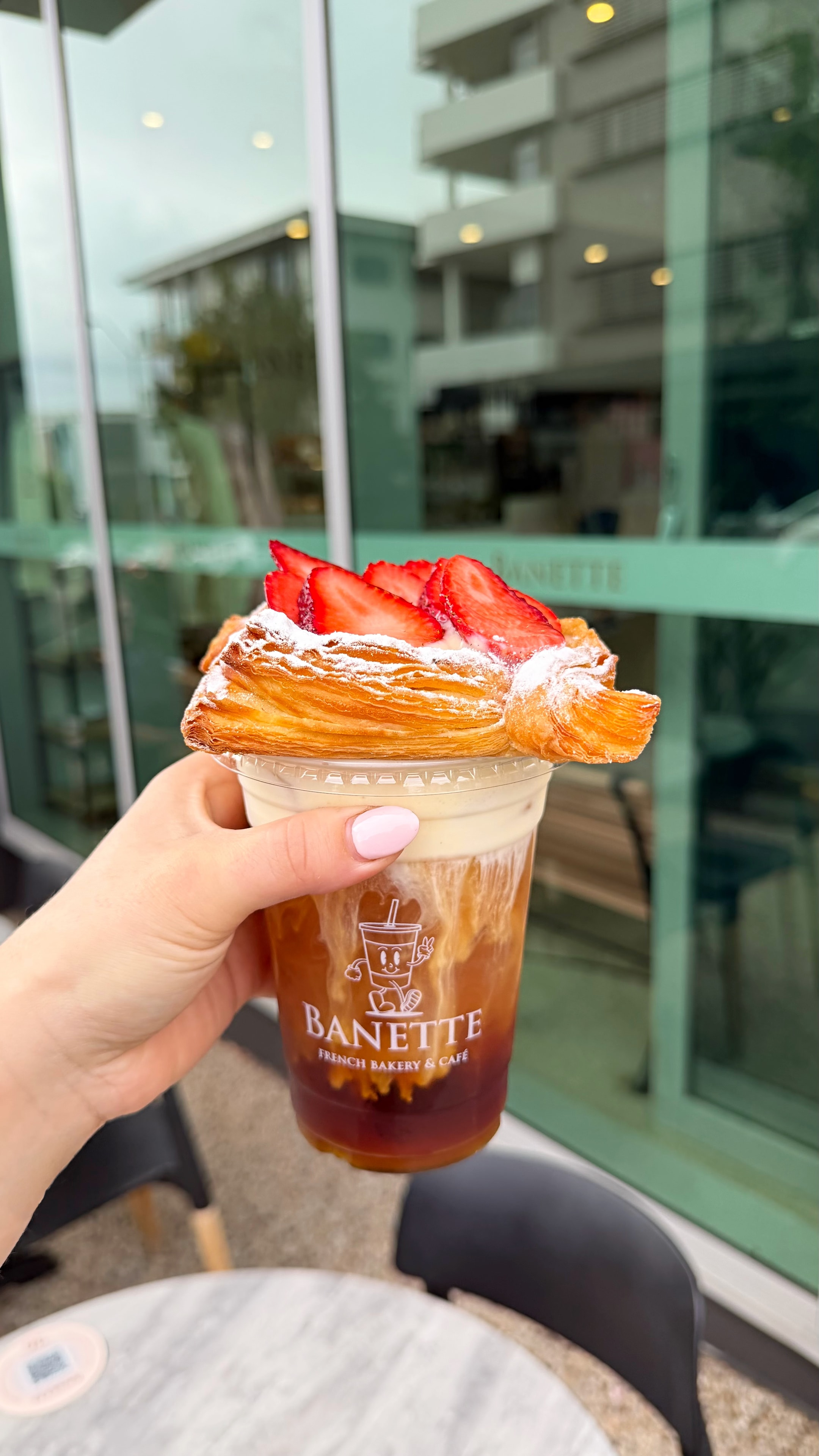 Iced coffee drinks at Banette Bayside